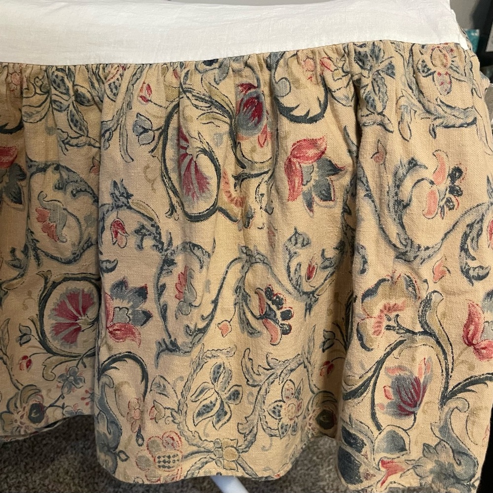 Ralph Lauren Provence Bedskirt Size Full, Vintage